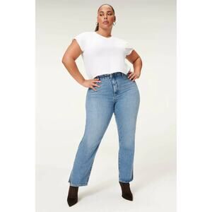 Good American Good Boy Straight Jean NWT Plus Size 18 20